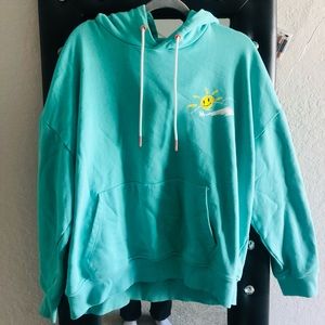 Graphic Hoodie “Let’s Fall Apart Together” 💙💚💛